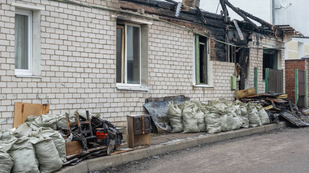 Professional Fire Damage Removal technician working in Clinton, WA